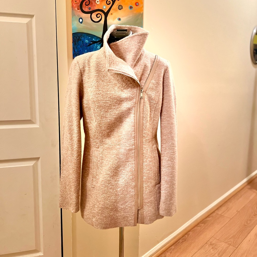 INC International Pink Tweed Coat
